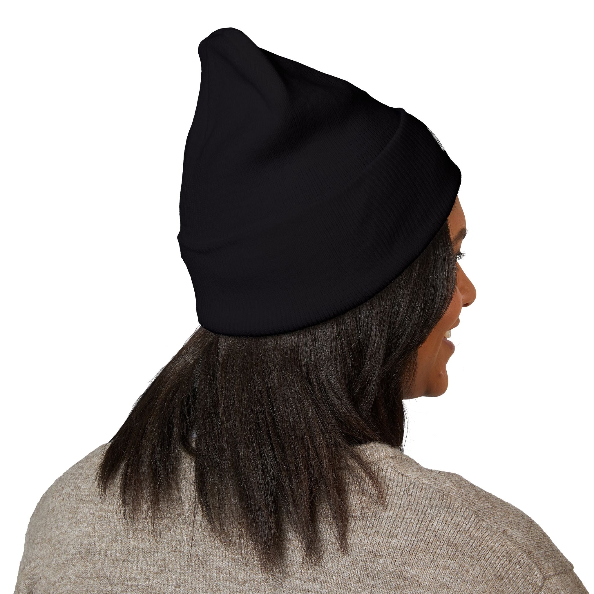 White Logo - Classic Cuffed Beanie (Embroidery)