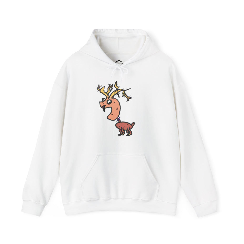 Cute Cartoon Reindeer Hoodie | Whimsical Sweatshirt