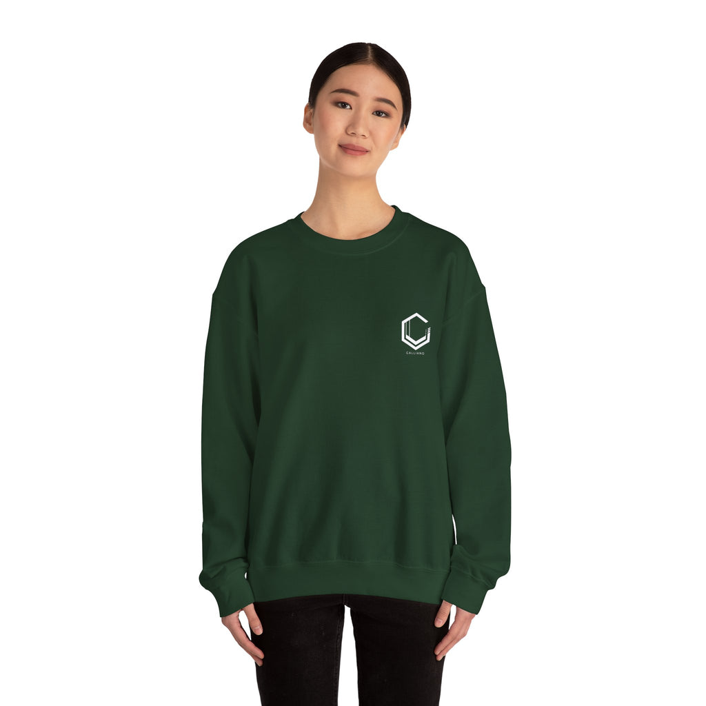 Logo Heavy Blend Crewneck Sweatshirt | Unisex Cotton-Poly Blend