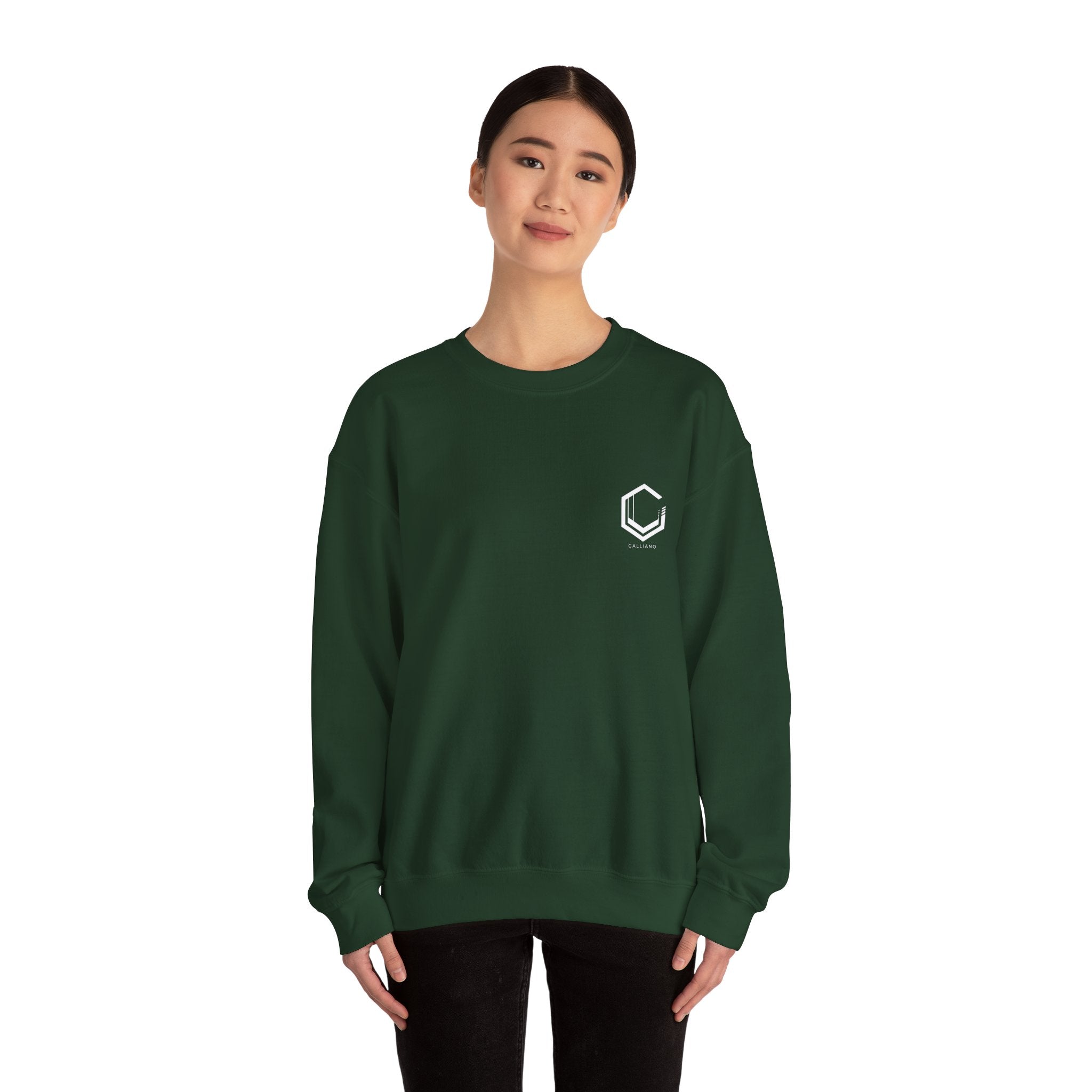 Logo Heavy Blend Crewneck Sweatshirt | Unisex Cotton-Poly Blend