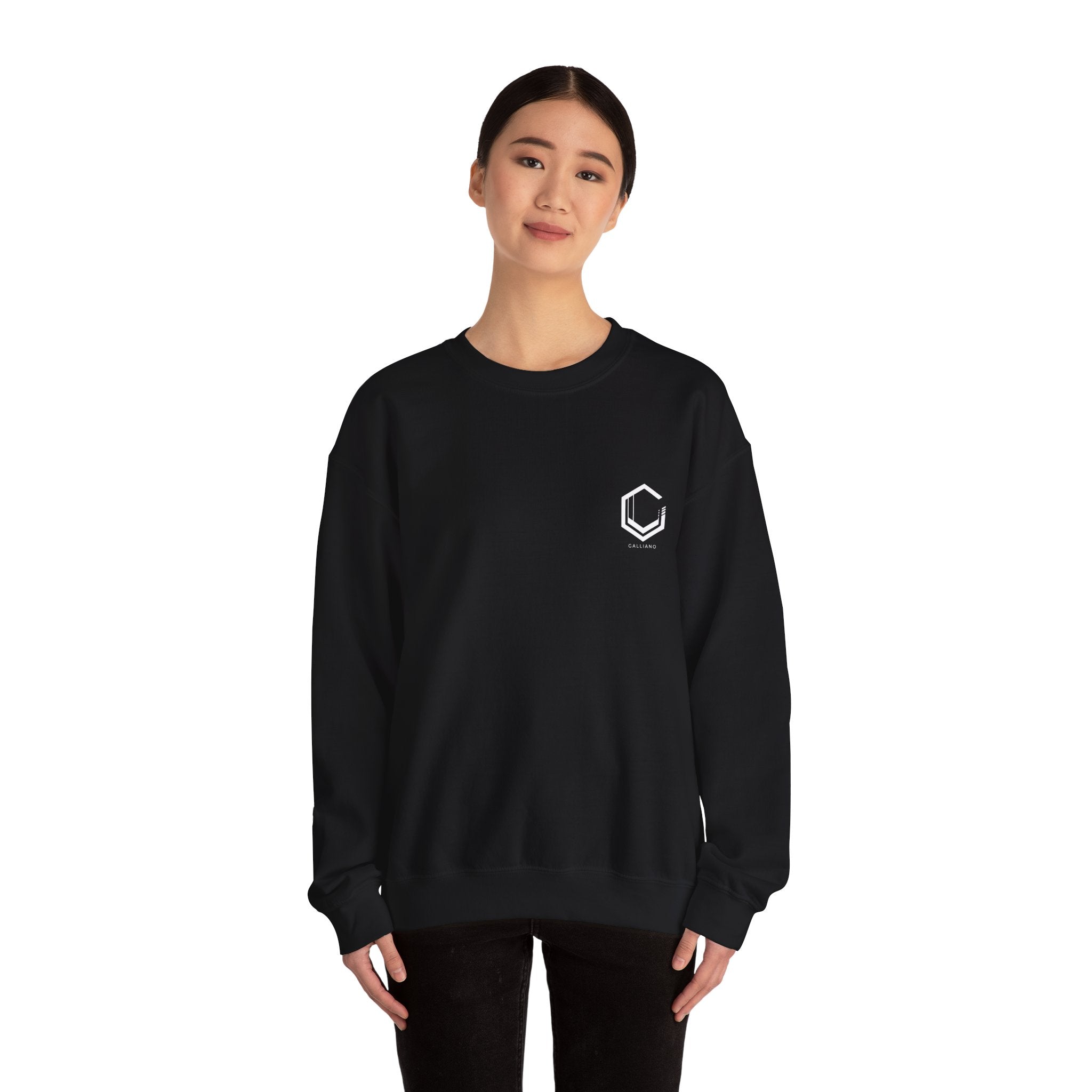 Logo Heavy Blend Crewneck Sweatshirt | Unisex Cotton-Poly Blend