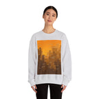 Cityscape Crewneck Sweatshirt | Urban Design | Unisex Heavy Blend