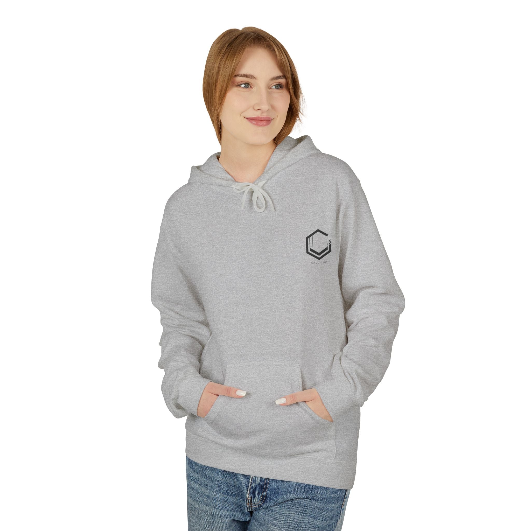 Logo Midweight Softstyle Fleece Hoodie | Sustainable Cotton-Poly Blend