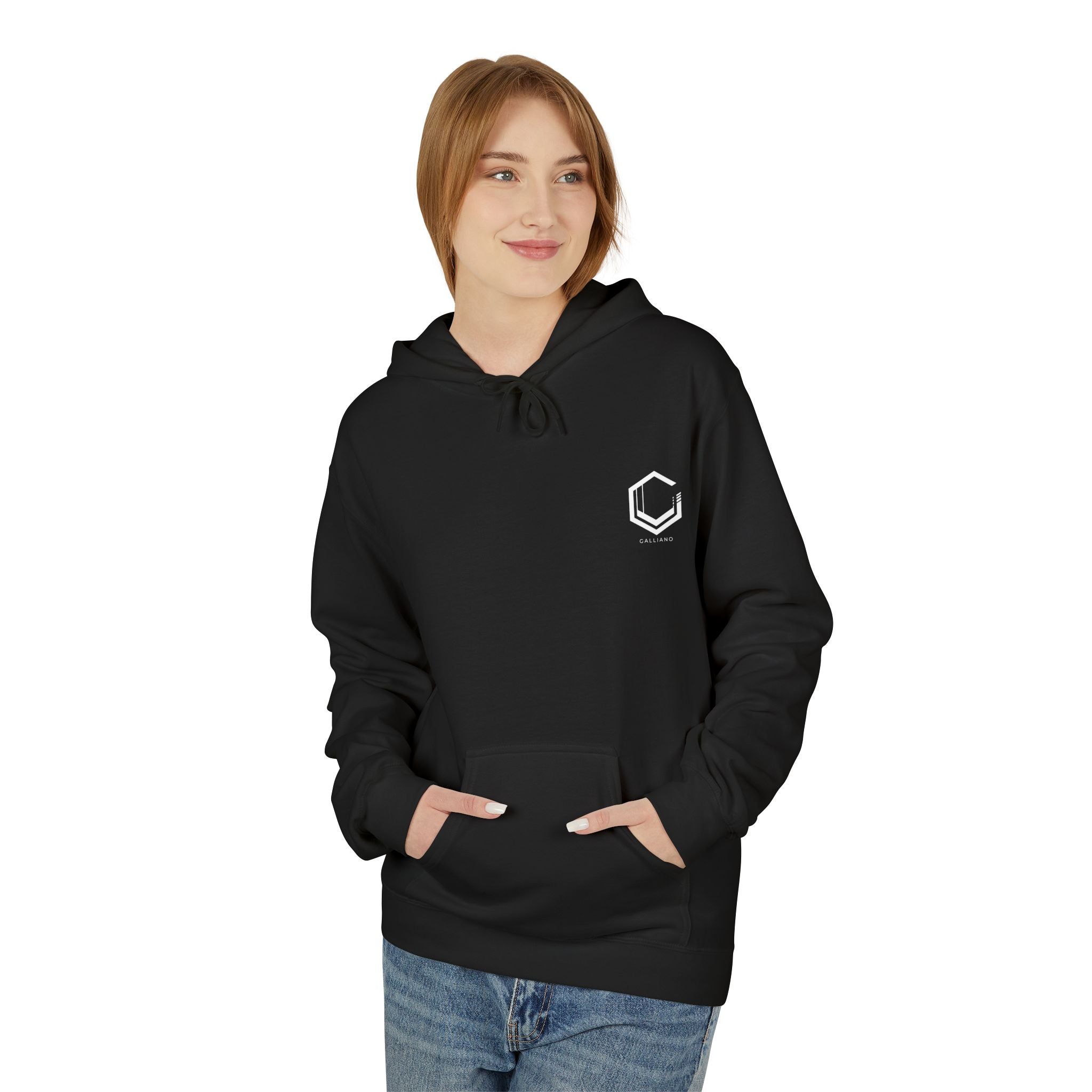 Logo Midweight Softstyle Fleece Hoodie | Sustainable Cotton-Poly Blend