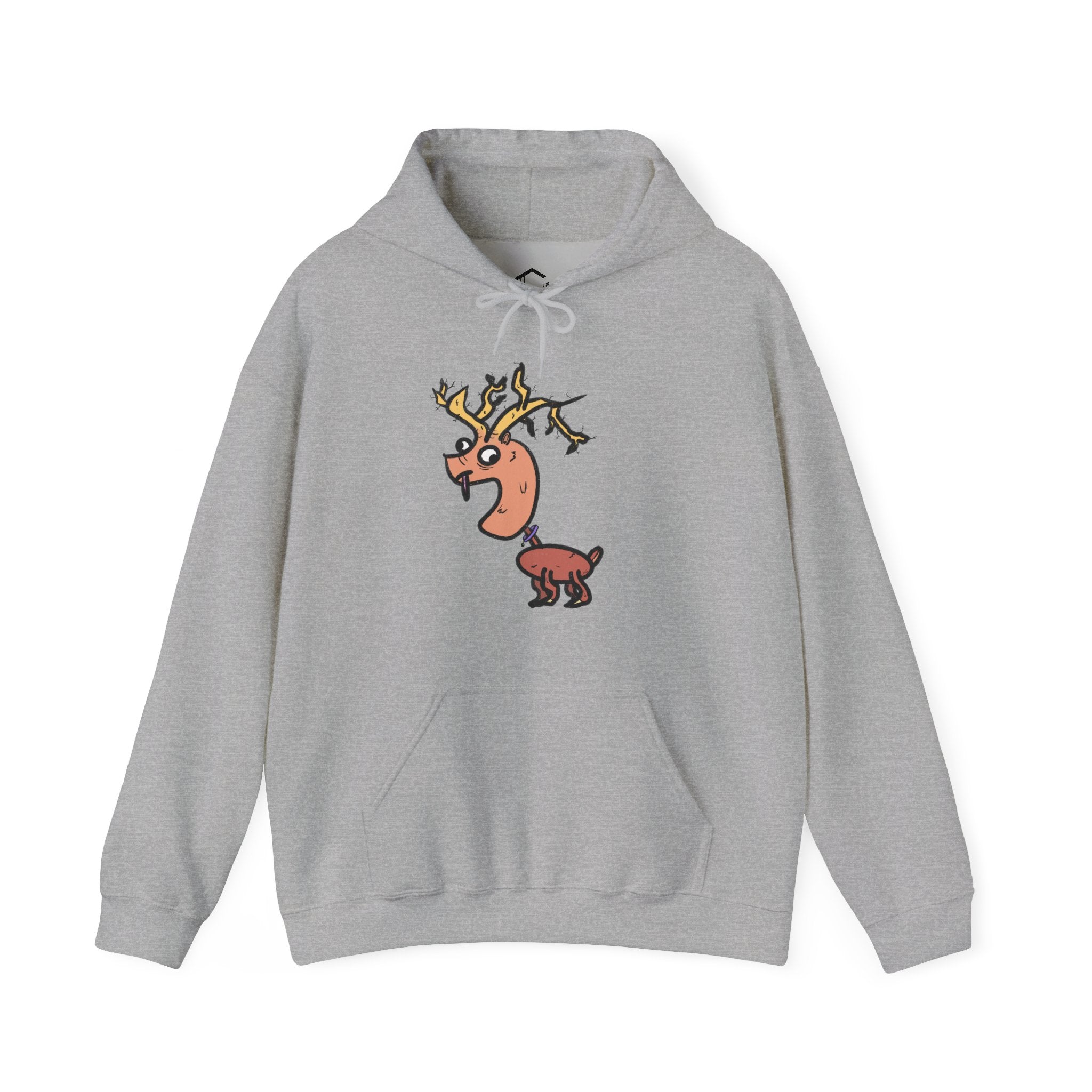 Cute Cartoon Reindeer Hoodie | Whimsical Sweatshirt