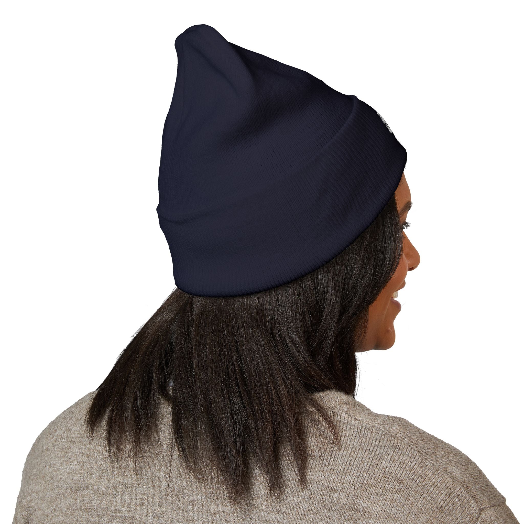 White Logo - Classic Cuffed Beanie (Embroidery)