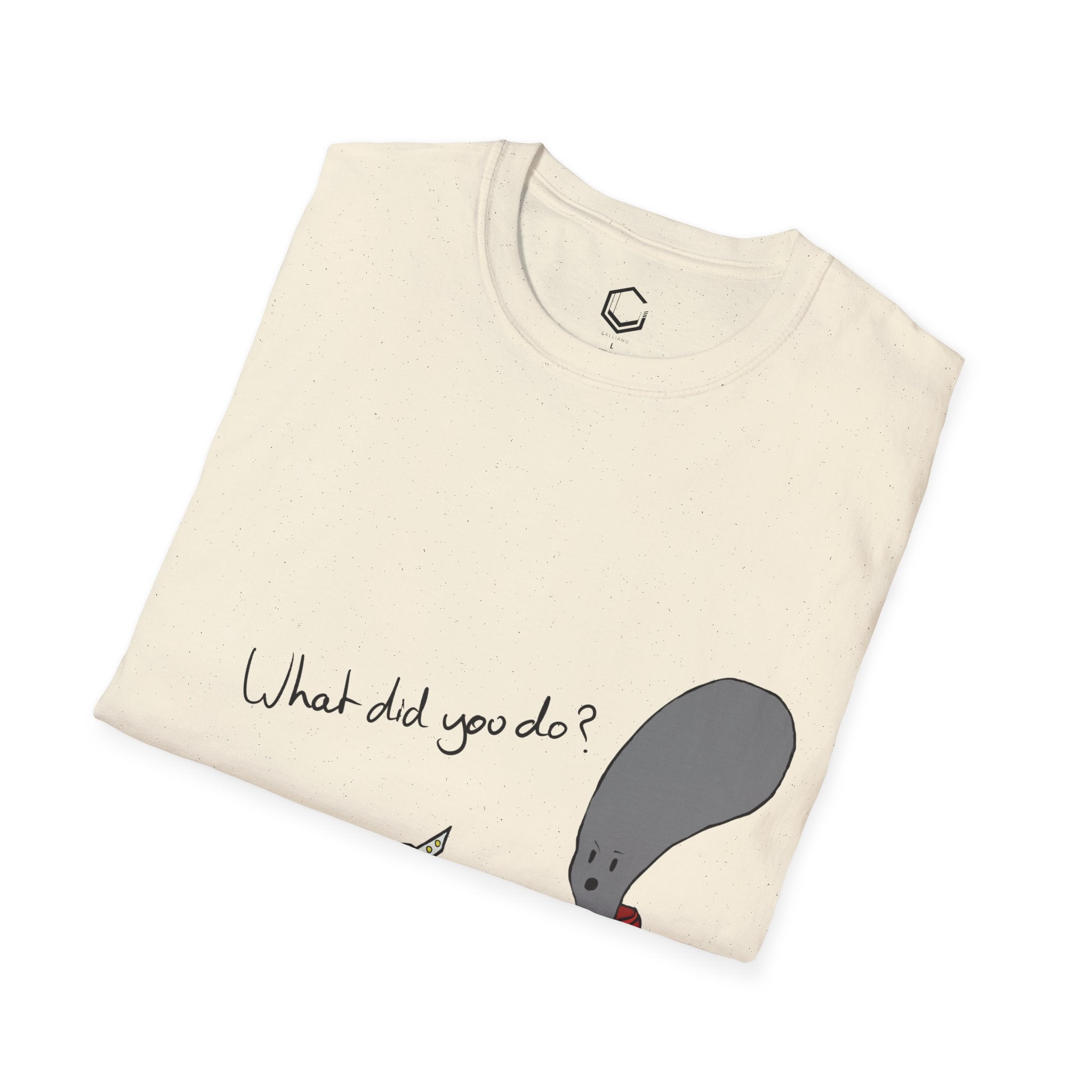 Comical Alien Design - Unisex Softstyle T-Shirt