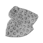 Premium Poly Voile Scarf – Grey All-Over Print