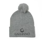 Galliano Embroidered Pom-Pom Beanie | Cozy Winter Knit Cap