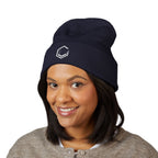 White Logo - Classic Cuffed Beanie (Embroidery)