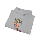 Cute Cartoon Reindeer Hoodie | Whimsical Sweatshirt