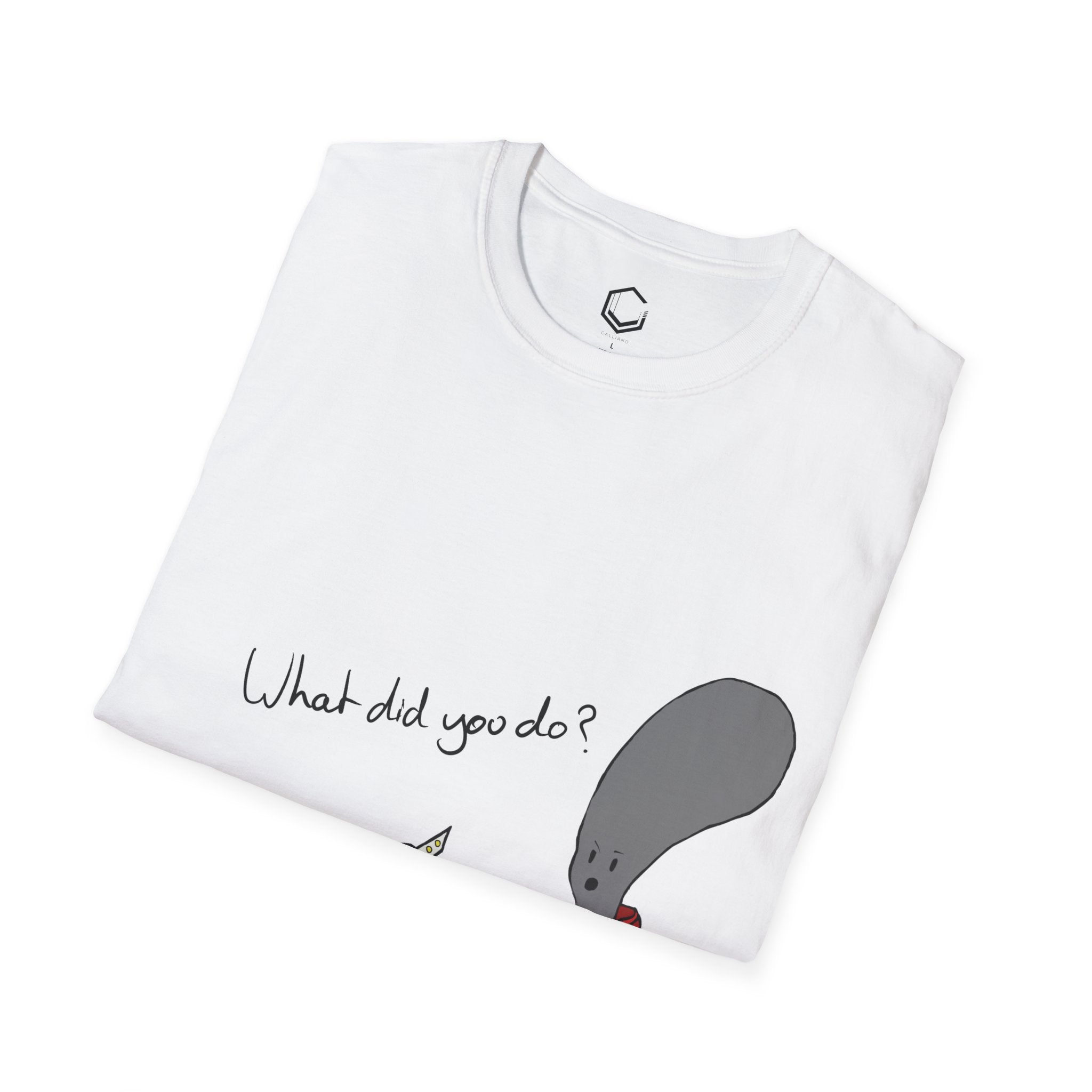Comical Alien Design - Unisex Softstyle T-Shirt
