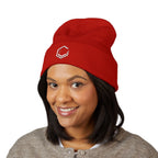White Logo - Classic Cuffed Beanie (Embroidery)