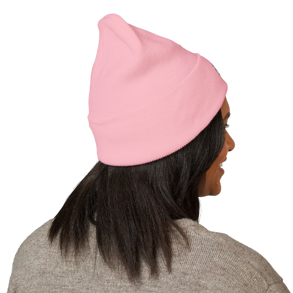 White Logo - Classic Cuffed Beanie (Embroidery)