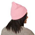 White Logo - Classic Cuffed Beanie (Embroidery)