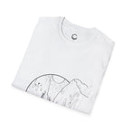 Minimalistic Mountain Walk - Unisex Softstyle T-Shirt