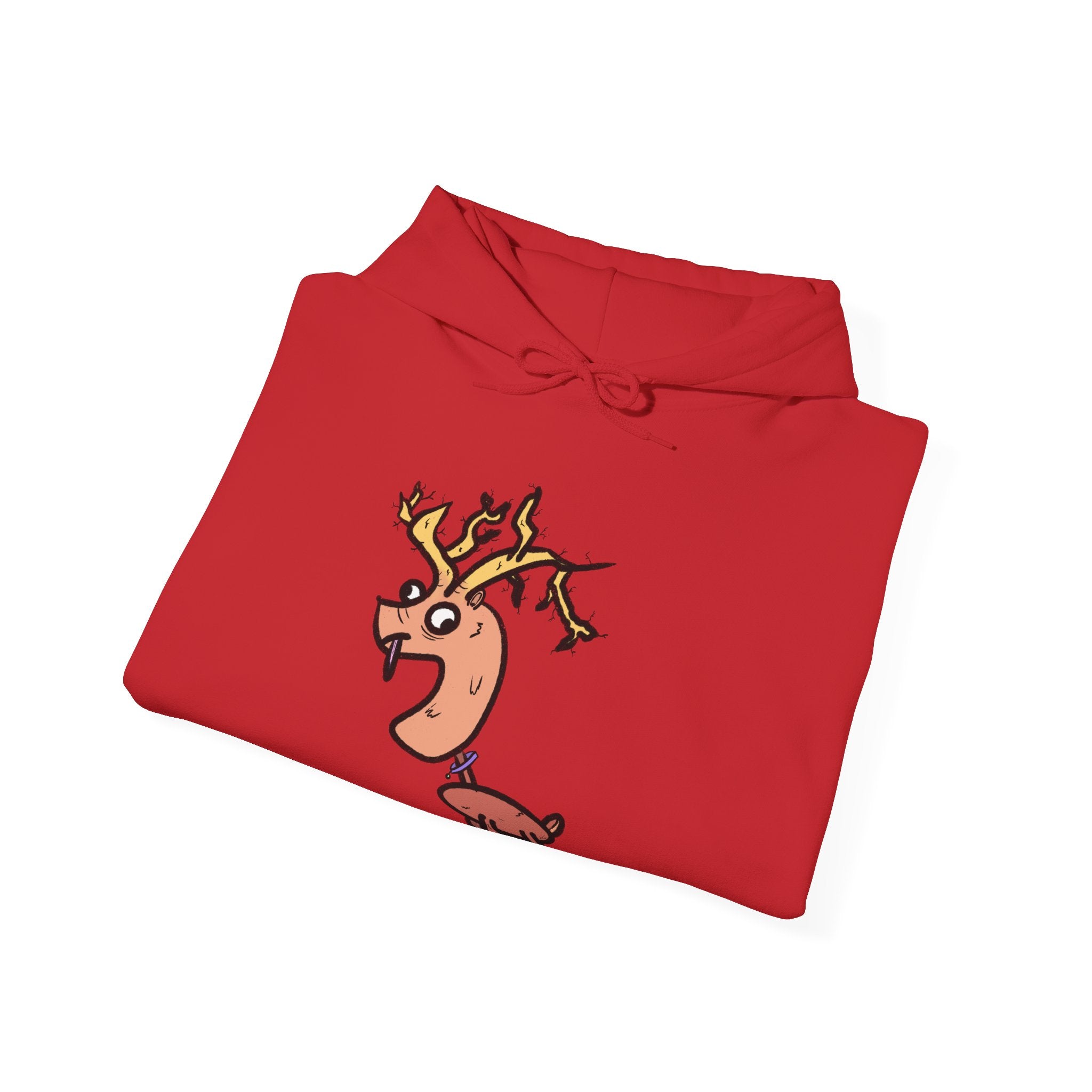 Cute Cartoon Reindeer Hoodie | Whimsical Sweatshirt