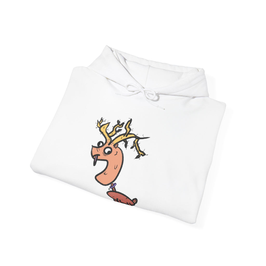 Cute Cartoon Reindeer Hoodie | Whimsical Sweatshirt