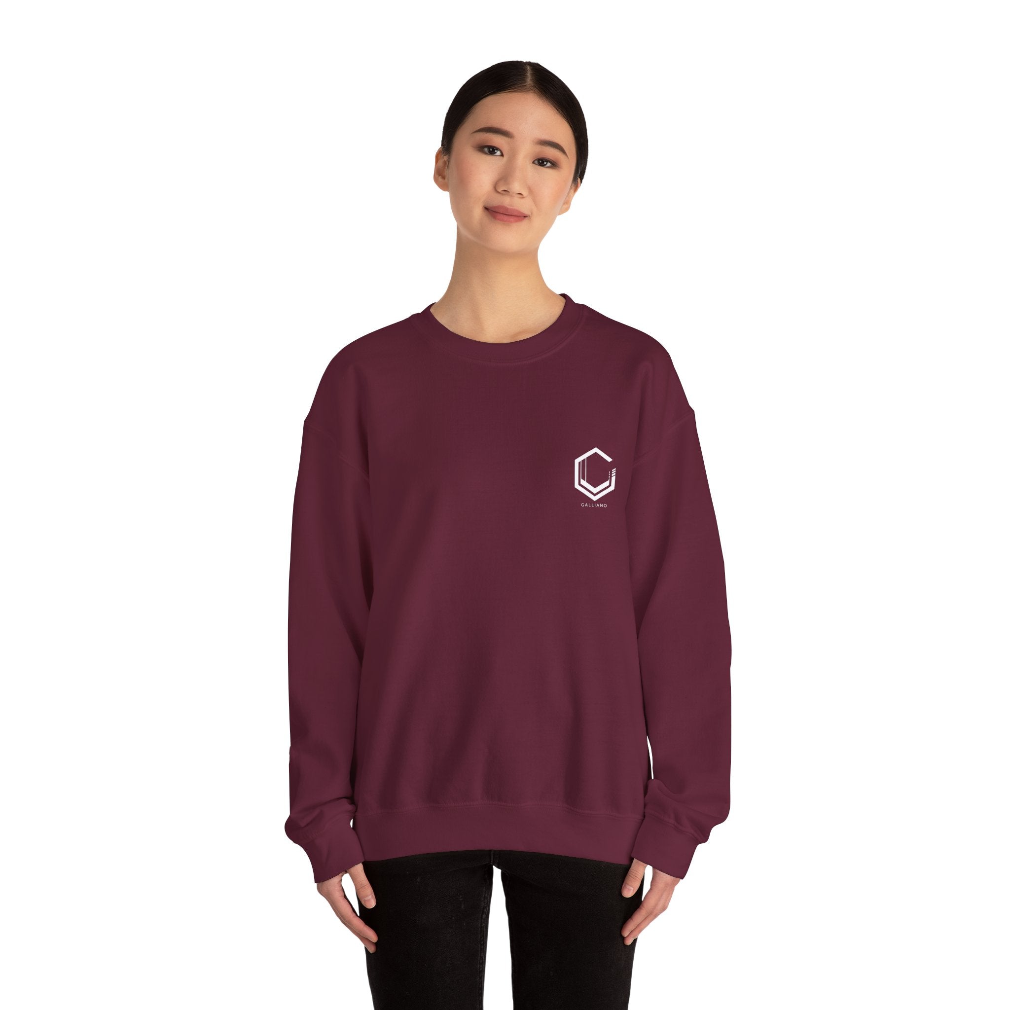 Logo Heavy Blend Crewneck Sweatshirt | Unisex Cotton-Poly Blend