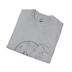 Minimalistic Mountain Walk - Unisex Softstyle T-Shirt