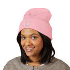 White Logo - Classic Cuffed Beanie (Embroidery)