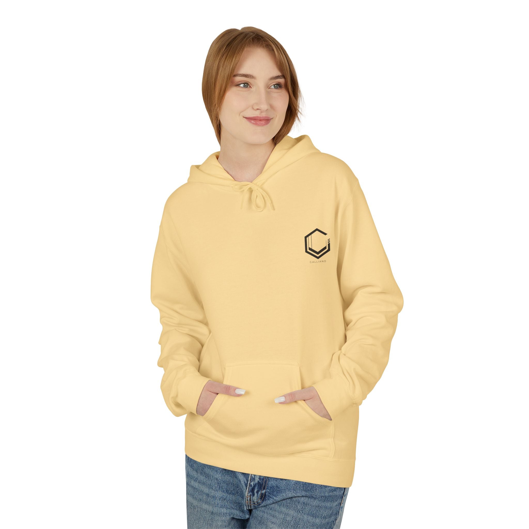 Logo Midweight Softstyle Fleece Hoodie | Sustainable Cotton-Poly Blend