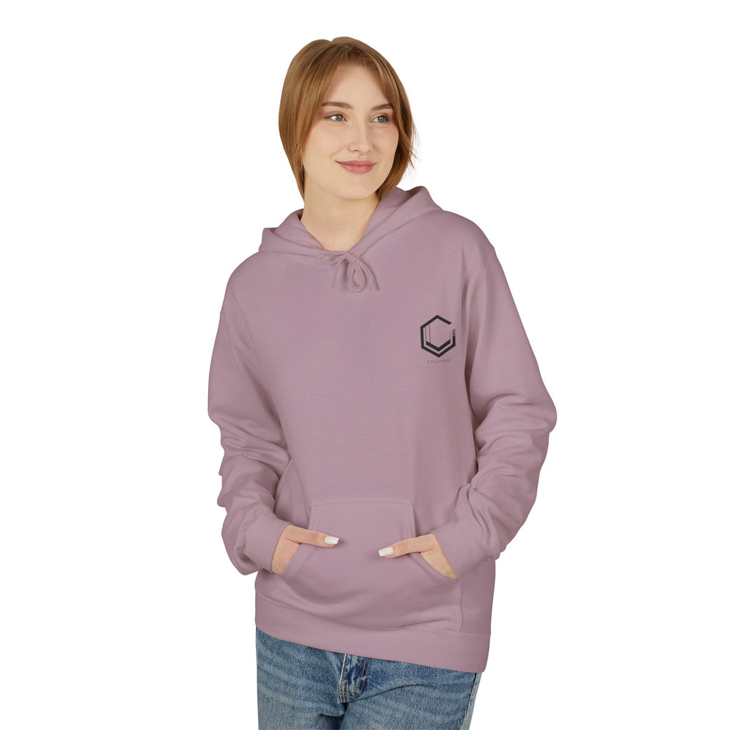 Logo Midweight Softstyle Fleece Hoodie | Sustainable Cotton-Poly Blend
