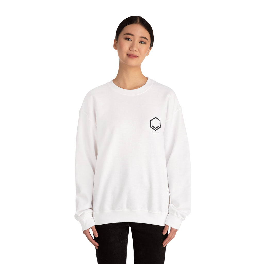 Logo Heavy Blend Crewneck Sweatshirt | Unisex Cotton-Poly Blend