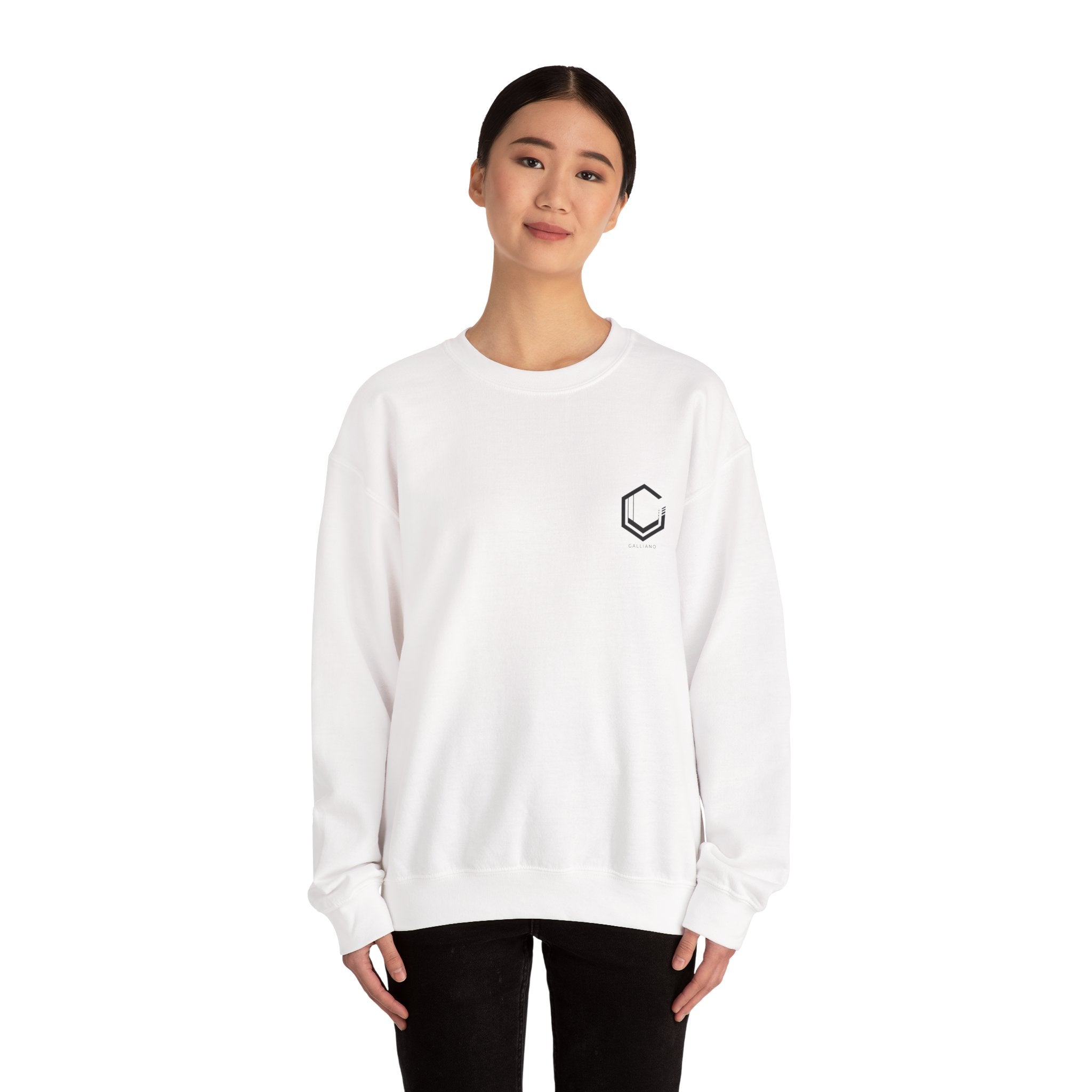 Logo Heavy Blend Crewneck Sweatshirt | Unisex Cotton-Poly Blend