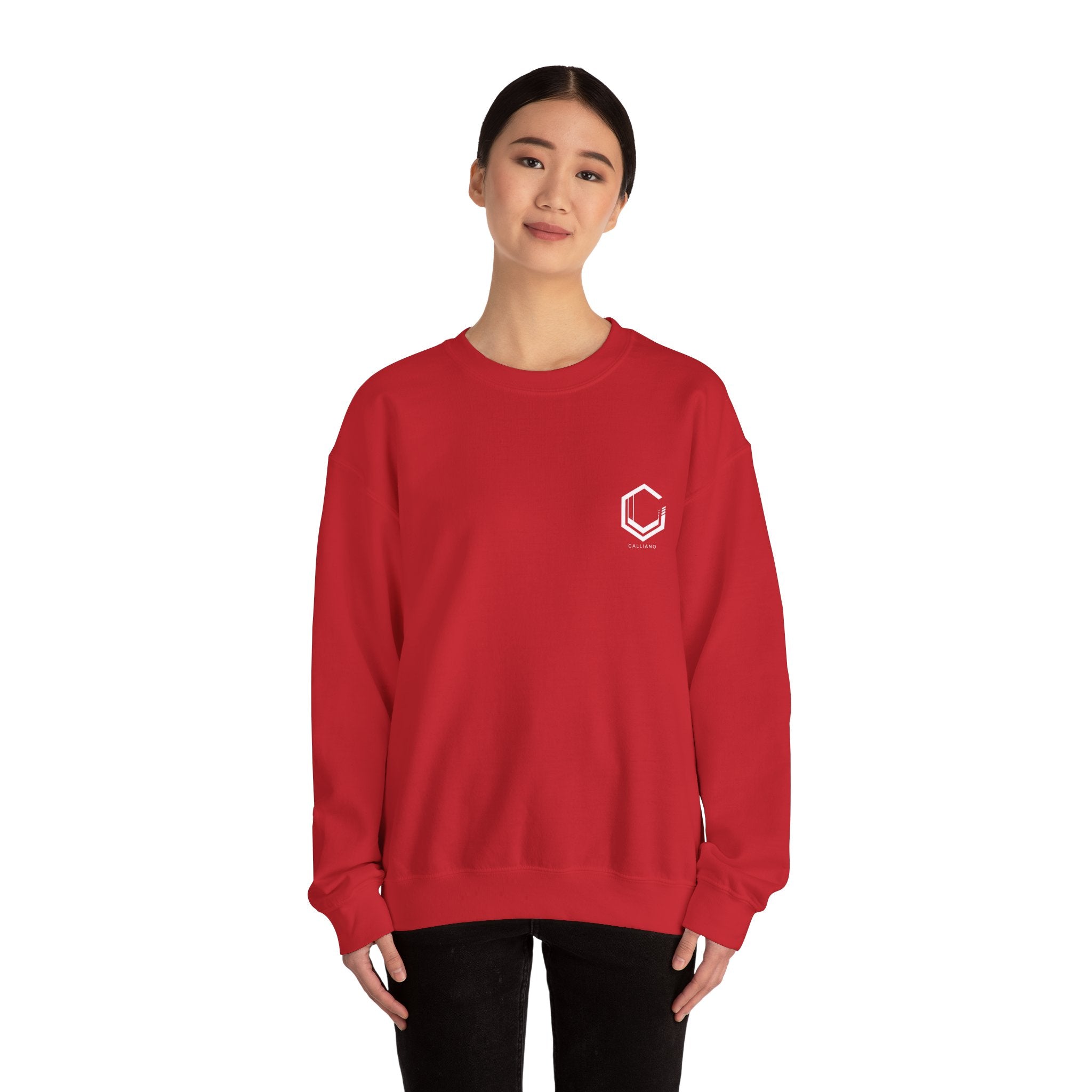 Logo Heavy Blend Crewneck Sweatshirt | Unisex Cotton-Poly Blend