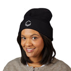 White Logo - Classic Cuffed Beanie (Embroidery)