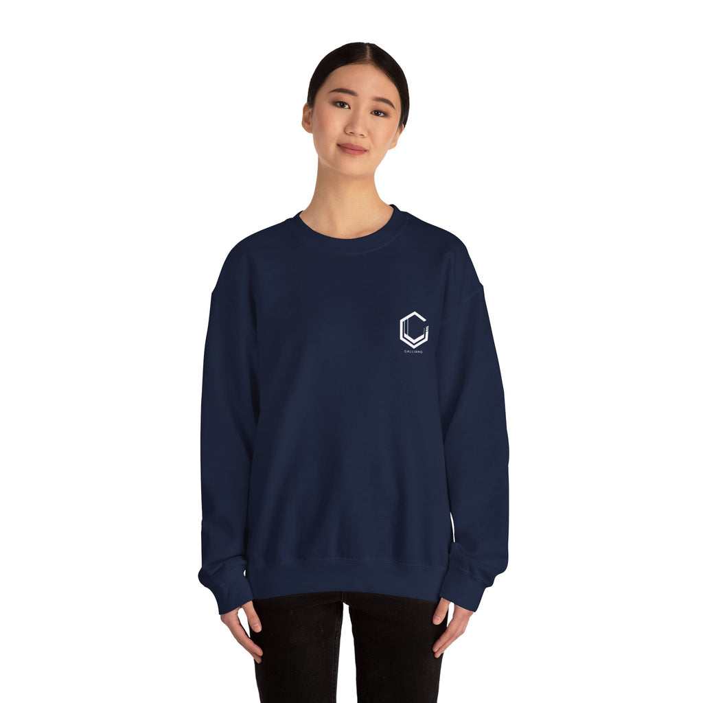 Logo Heavy Blend Crewneck Sweatshirt | Unisex Cotton-Poly Blend