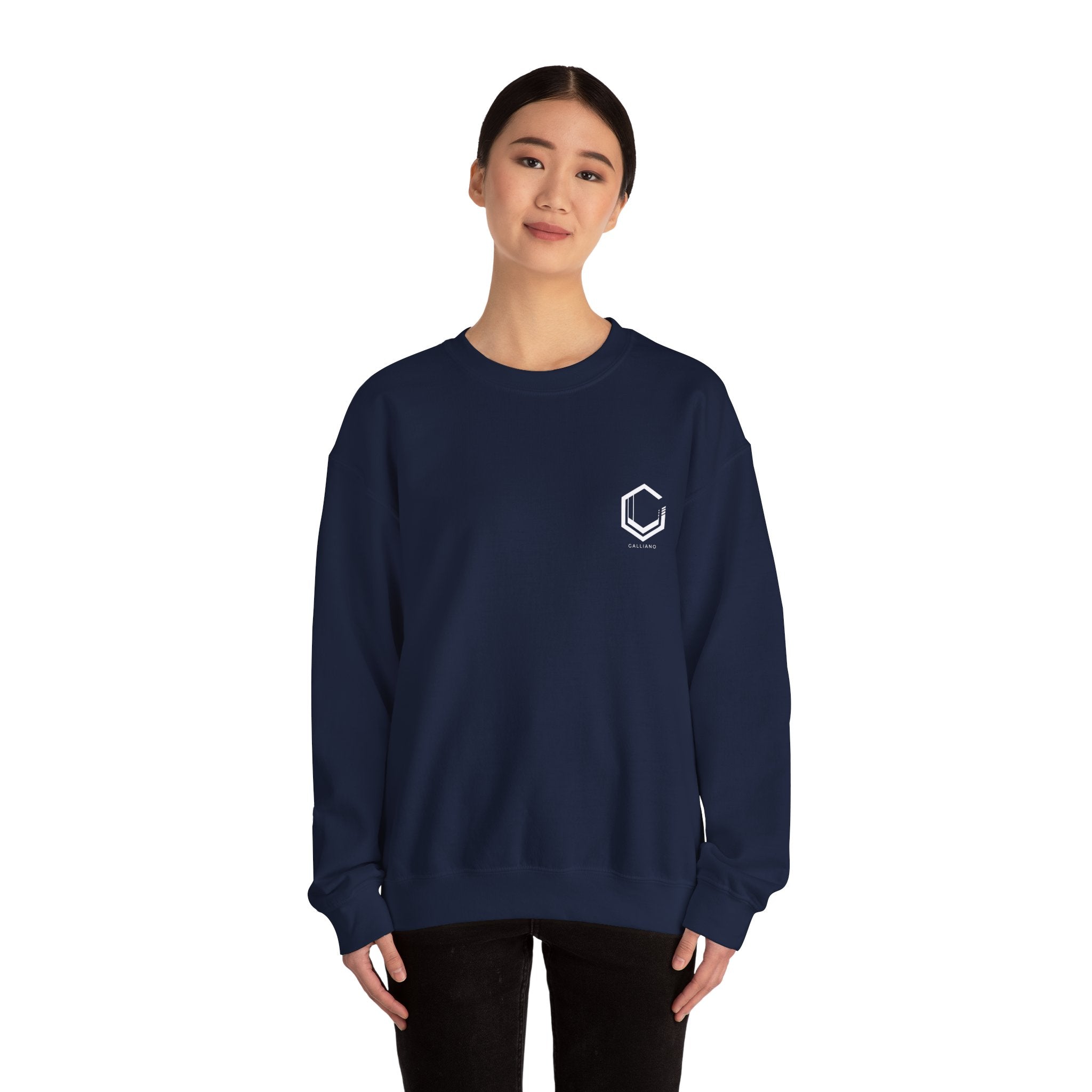 Logo Heavy Blend Crewneck Sweatshirt | Unisex Cotton-Poly Blend